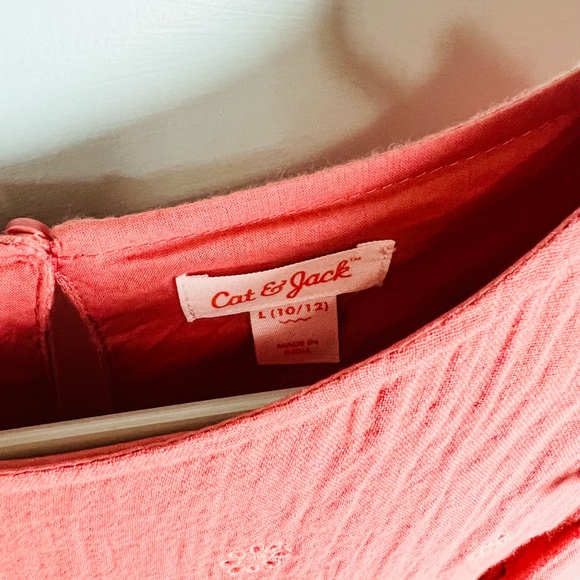 Girls Peplum Top, Size 10/12, Burnt Sienna - Picture 3 of 6